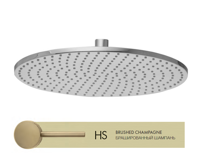 Верхний душ Fima Carlo Frattini Showerhead 300x300 мм брашированная шампань F2224/2HS