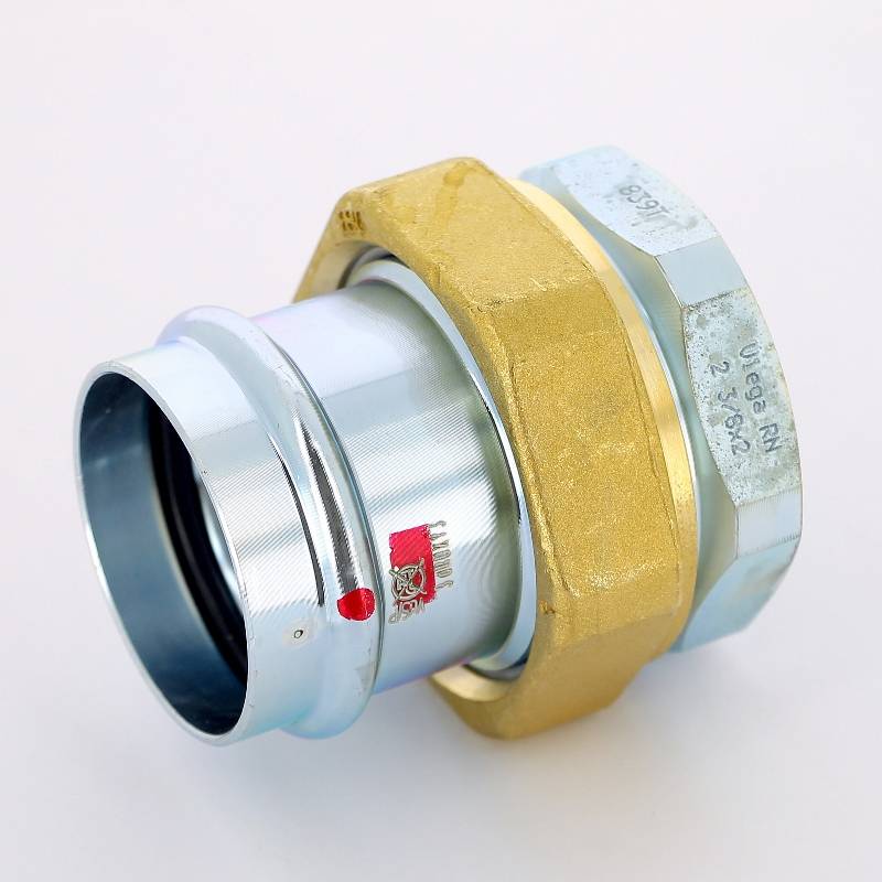 Муфта пресс с накидной гайкой Viega Prestabo 54x2 оцинкованная сталь 643515