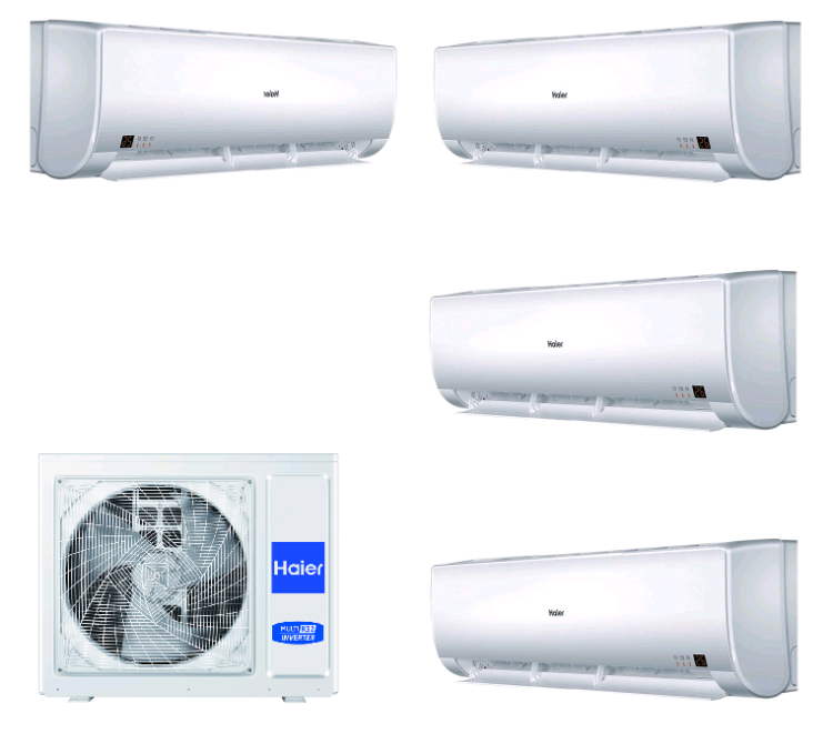 Мульти-сплит система Haier 4U75S2SR5FA / AS12BS4HRA-4 инверторная R32 4U75S2SR5FA/AS12BS4HRA-4