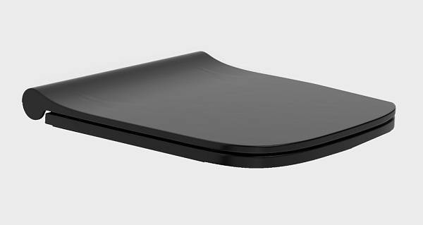 Крышка-сиденье для унитаза Boheme Bello микролифт черный матовый 975-B