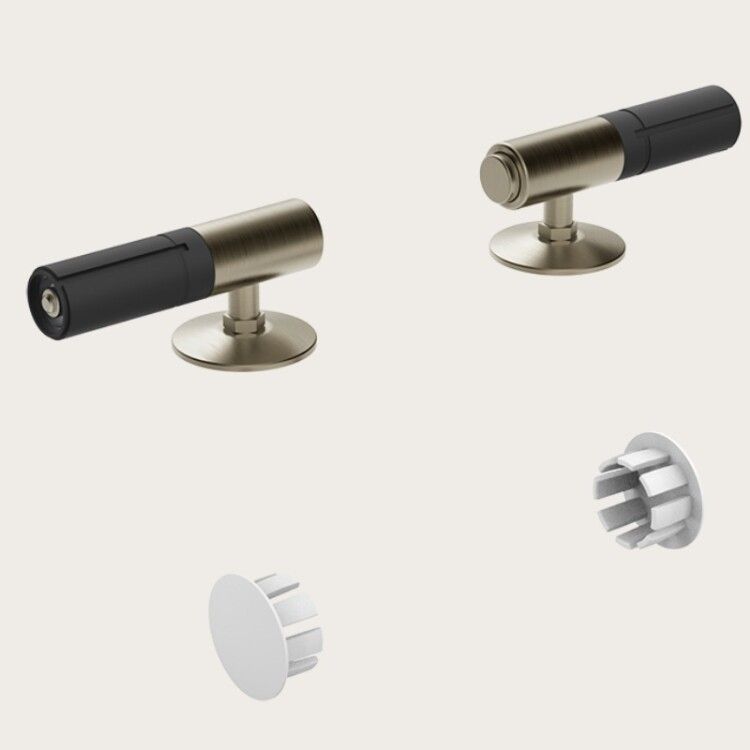 Петли для сиденья унитаза Gessi плавного закрывания Finox Brushed Nickel 39184149