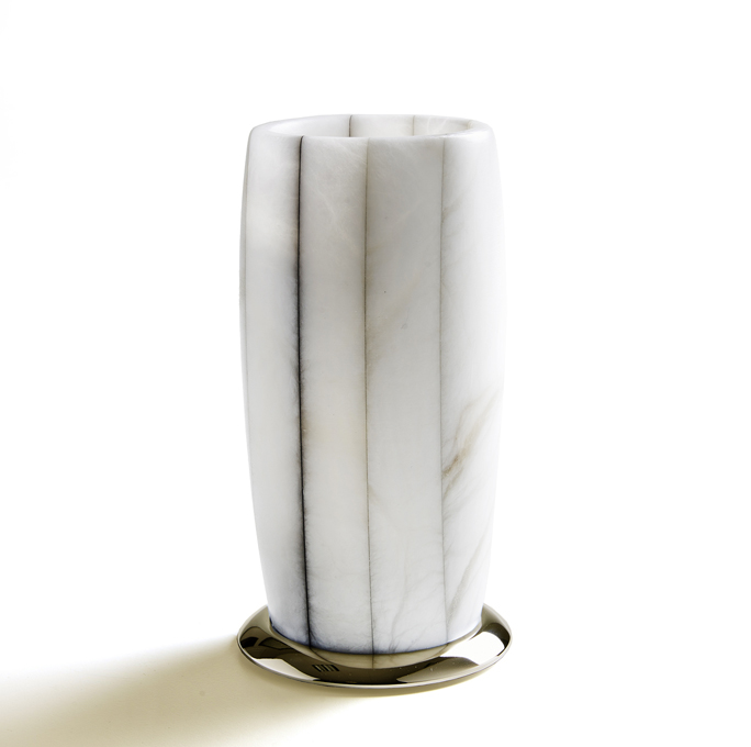 Стакан настольный 3SC Rigato 80х150 мм алебастр золото AL03GD