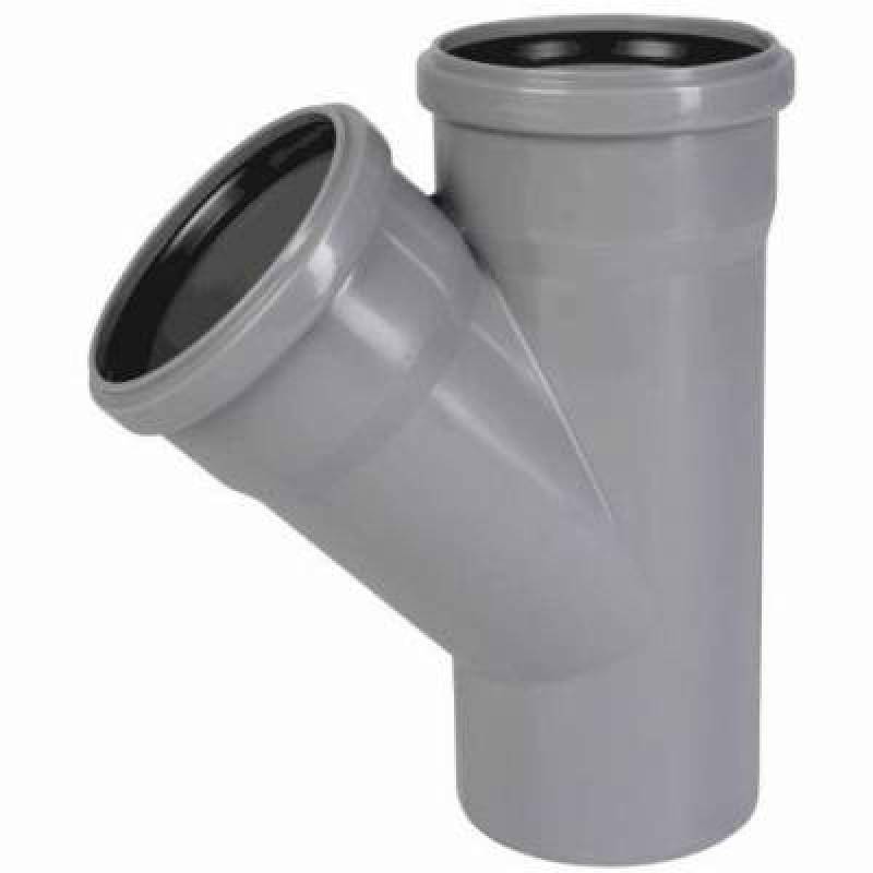 Тройник канализационный Sinikon Стандарт 75x75 мм 45° 508019CR