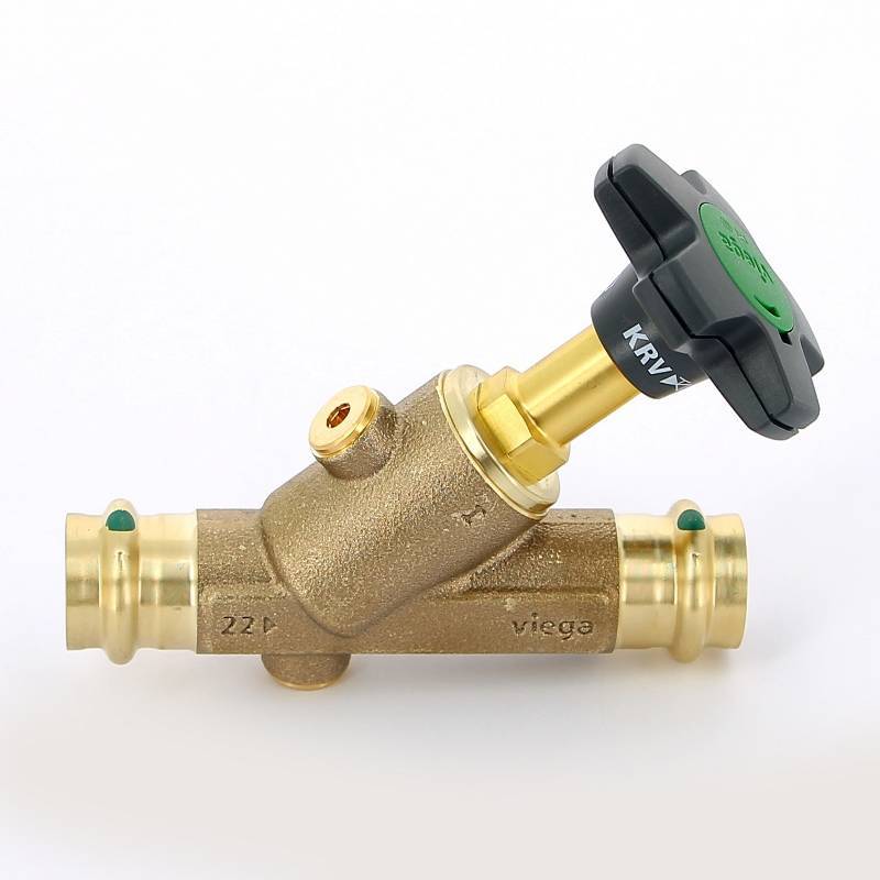 Вентиль комбинированный бронзовый Viega Easytop Basic CRV 22 мм 757212