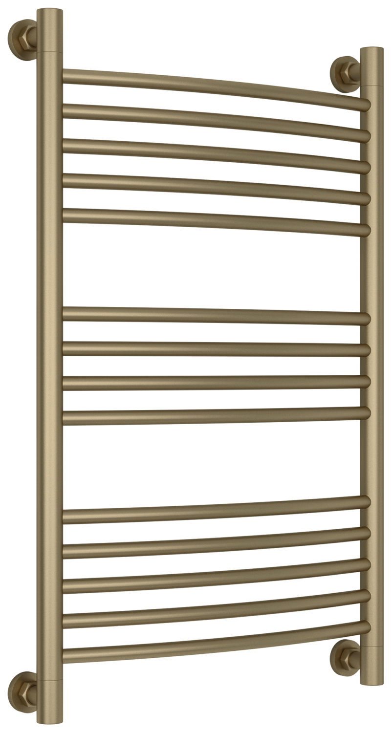 Полотенцесушитель водяной Сунержа Богема+ выгнутая 550x862 мм золотой шёлк матовый 32-0221-8050