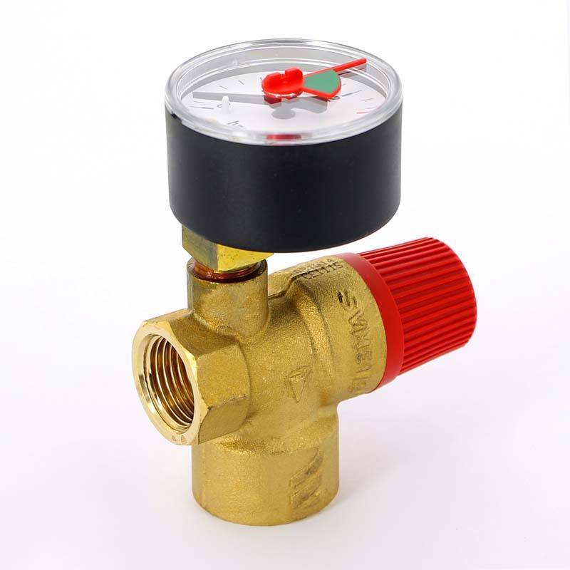 Клапан предохранительный Watts SVM 1/2x3/4 2.5 бар с манометром 10004647