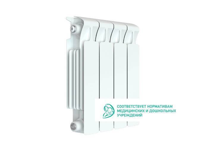 Радиатор биметаллический RIFAR Monolit 350 4 секции боковое подключение Белый 11569
