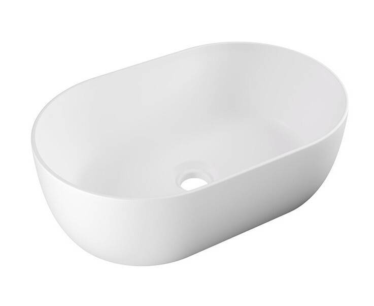 Раковина накладная Alice Ceramica Unica 550х350х170 мм белый матовый 32120109