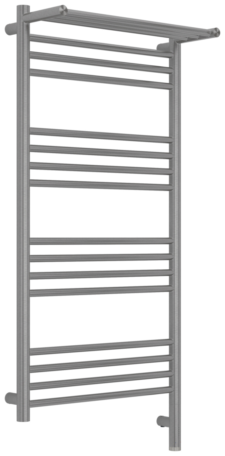 Полотенцесушитель электрический Сунержа Богема 3.1 с 1 полкой 50х100 см правый сатин браш 071-6007-1050