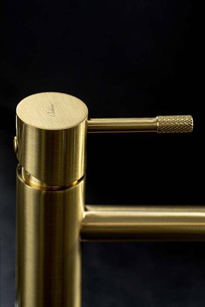 Смеситель для раковины Boheme Uno однорычажный золото матовое 461-MG