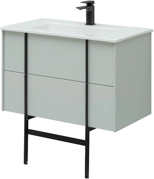 Тумба под раковину Allen Brau Reality 80 см серый/черный 1.32005.PWM