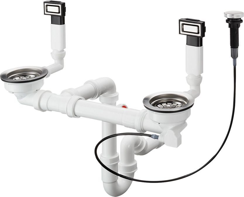 Набор для слива-перелива Hansgrohe Flowstar автоматический нержавеющая сталь 43932800