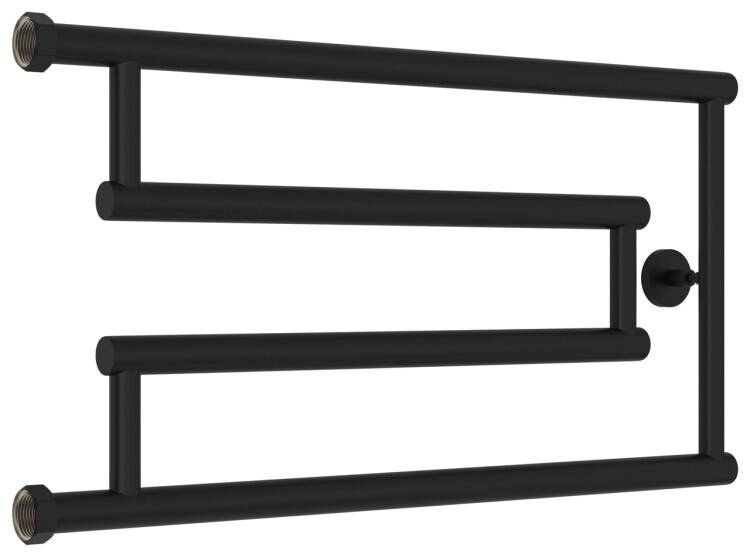 Полотенцесушитель водяной Сунержа High-Tech model G 660x348 мм черный матовый 31-4051-3265