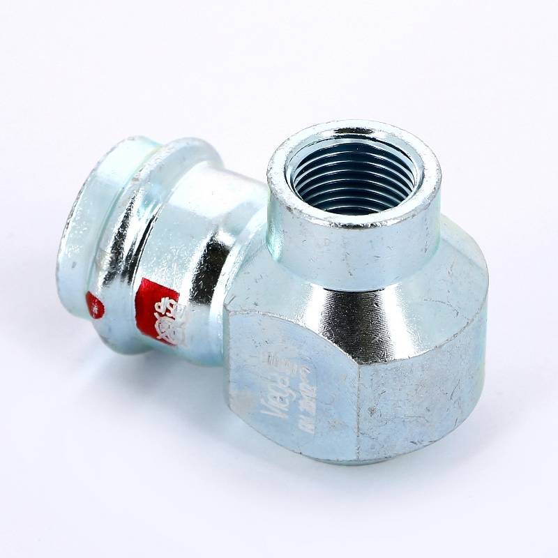 Угольник переходной Viega Prestabo 90° 28х1/2 пресс-В оцинкованная сталь 601287