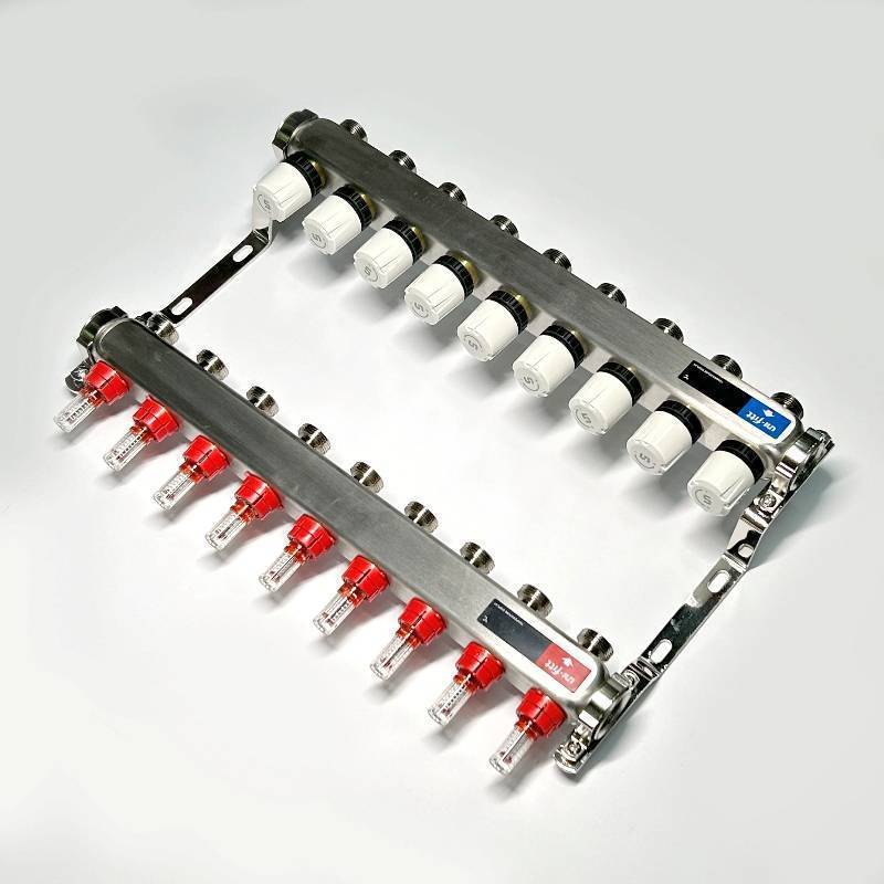 Коллекторная группа WATTS HKV 1 x 9 выходов 3/4 EK с расходомерами из нержавеющей стали 450W4309