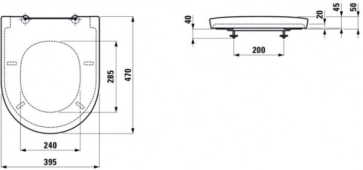 Сиденье с крышкой Laufen The New Classic Soft Close 8.9185.1.000.000.1