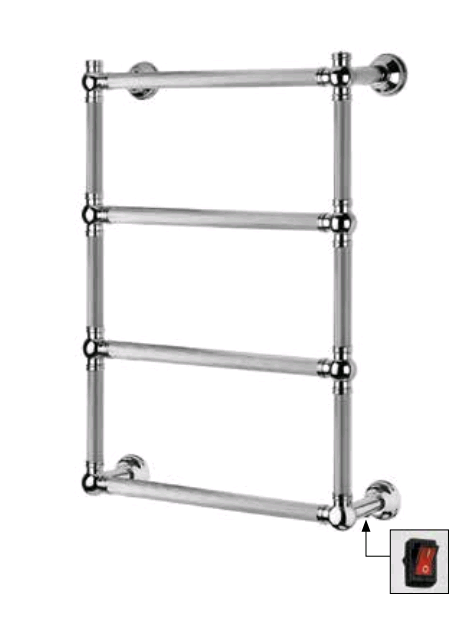Полотенцесушитель электрический Margaroli Armonia 9-512 625x829x166 мм Box цвет Bright Nickel 9512R5504NNB