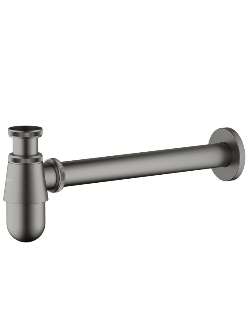 Сифон для раковины Aquatek оружейная сталь AQ6014BGM