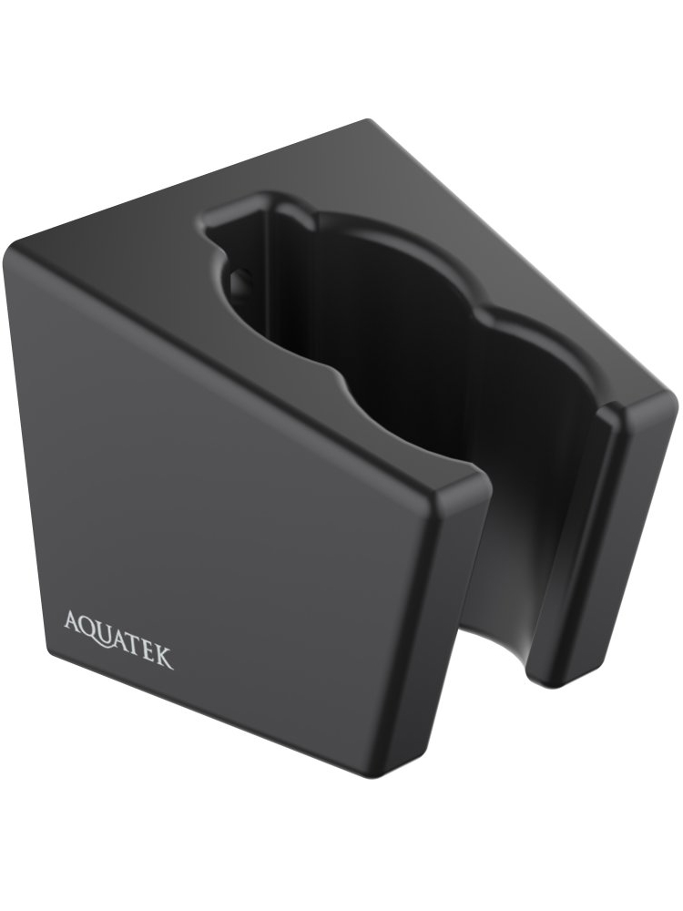 Держатель ручного душа Aquanet матовый черный AQ2402MB