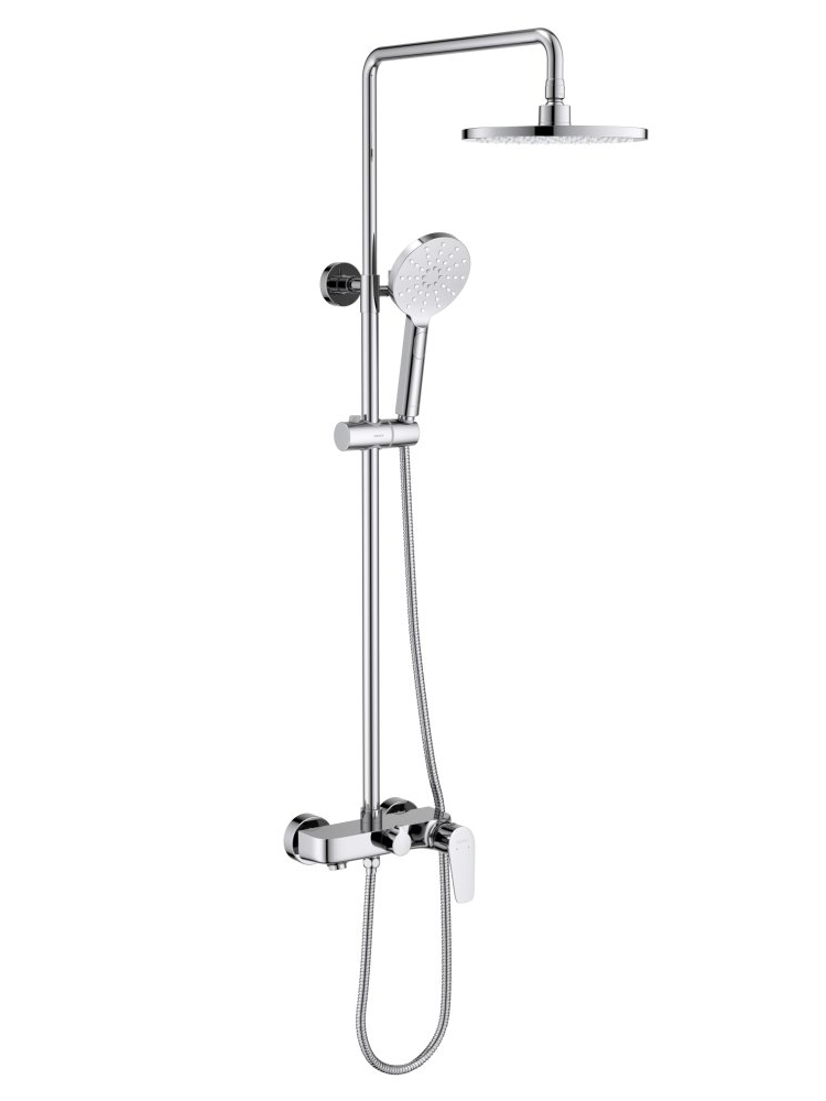 Душевая система со смесителем для ванны Aquanet Бетта 220 мм хром AQ2140CR