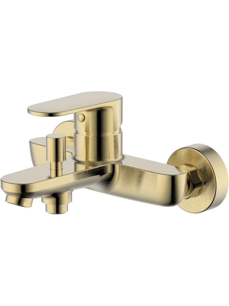 Смеситель для ванны Aquanet Ника шлифованное золото AQ1840BG