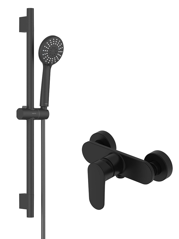 Набор смесителей 2 в 1 Aquanet Ника AQ1860MB/AQ2017MB AQ1832MB