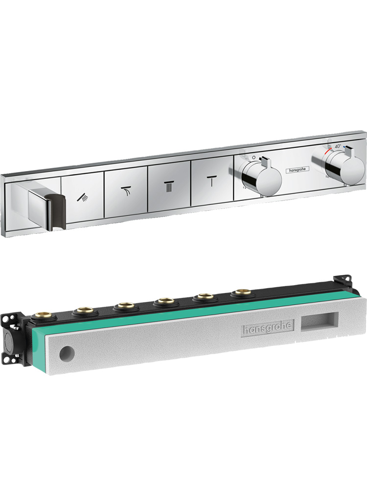 Комплект термостатического смесителя для душа Hansgrohe RainSelect 15357000/15312180 15357000S