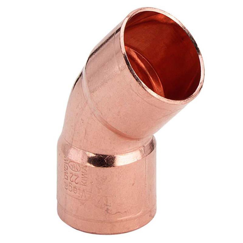 Угол двухраструбный 45 градусов пайка Viega 15 мм 100483