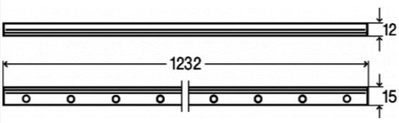 Плиточная окантовка Viega Advantix Vario 1232 мм матовая модель 4982.84 761974