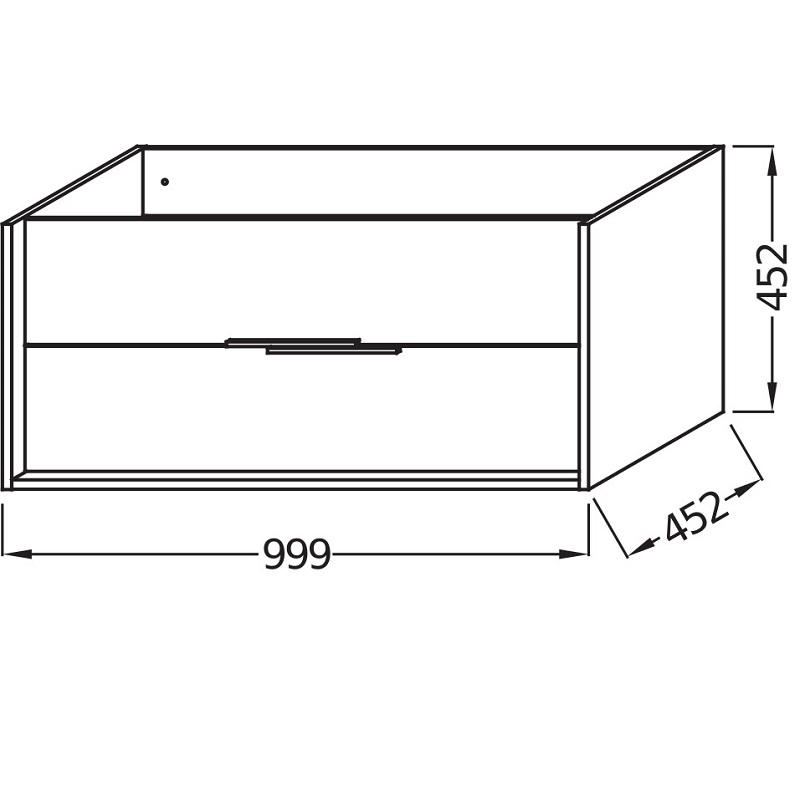 Тумба для раковины Jacob Delafon Vivienne 100 см белый блестящий EB1668-J5-J5