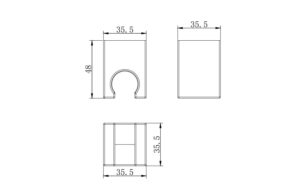 Держатель для ручного душа Aquatek матовый черный AQ2400MB