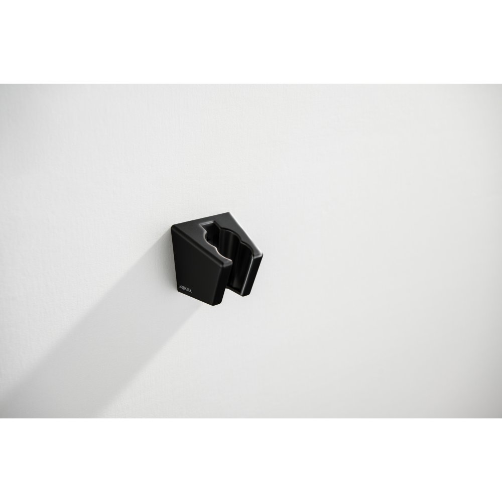 Держатель ручного душа Aquanet матовый черный AQ2402MB