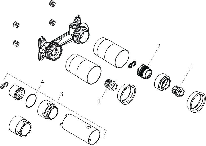 Комплект смесителя для раковины Hansgrohe Talis E из стены излив 225 мм матовый черный (71734670 + 13622180) 71734670S