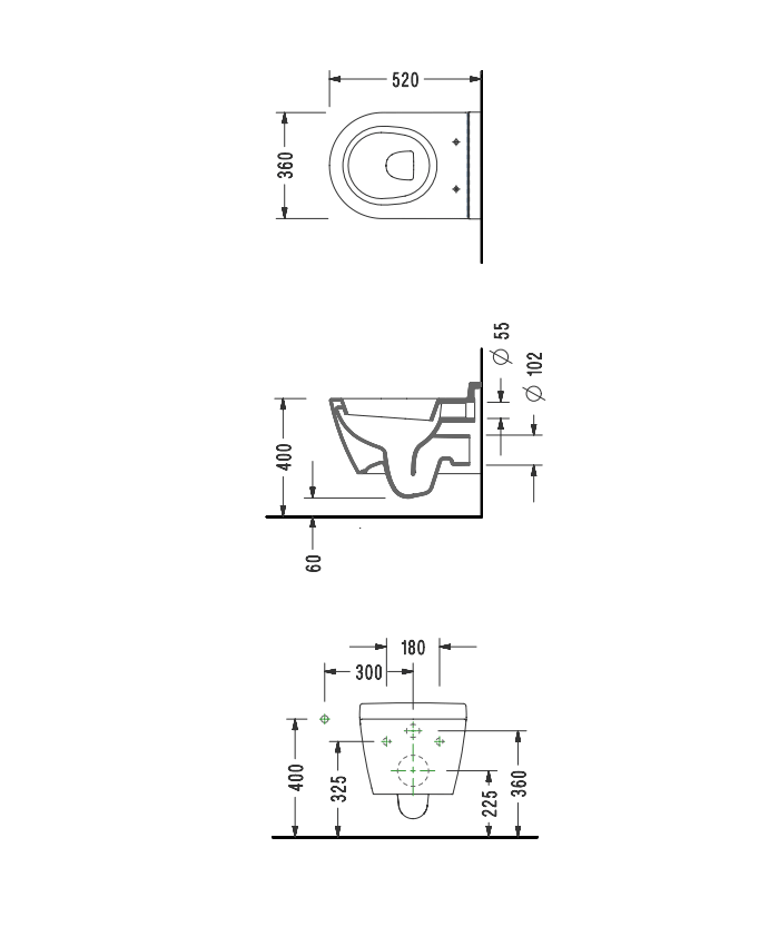 Унитаз подвесной Serel Smart SM25SL с тонким сиденьем микролифт SM25SL