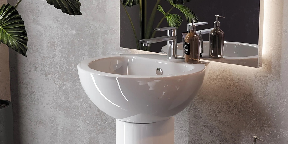 Умывальник пьедестальный ArtCeram Art 50 см белый WB.PD/Art/50-C/WHT.G/S1