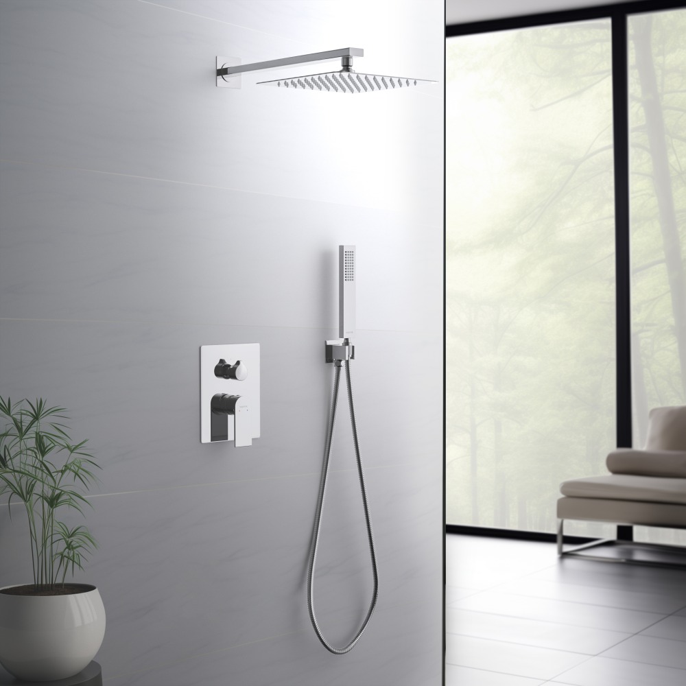 Душевой комплект 3 в 1 Aquanet ЛИРА 2 режима хром AQ1472CR