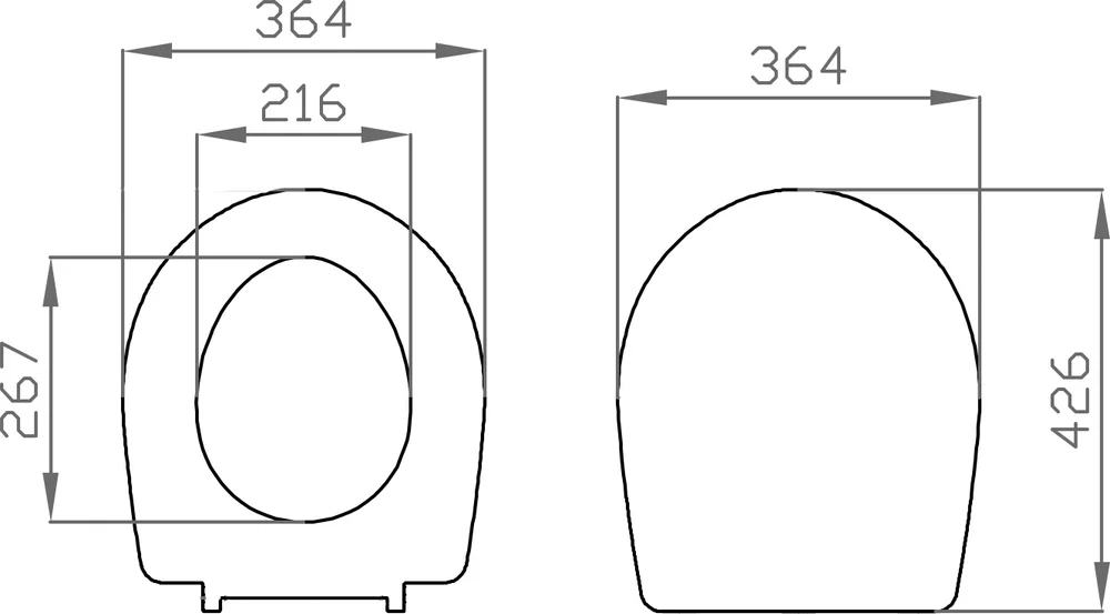 Сиденье для унитаза VitrA универсальное тонкое дюропласт с микролифтом 800-003-709