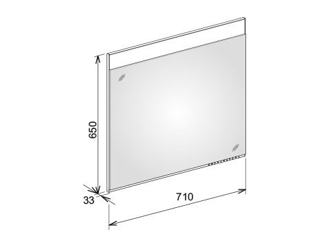Зеркало с подсветкой KEUCO EDITION 400 710x650x33 мм 11596171500