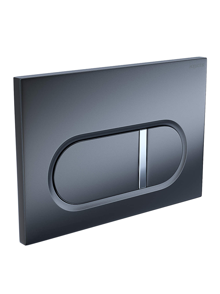 Панель смыва Kordi KDI-0000050 оружейная сталь матовая прямоугольные кнопки KDI-0000050