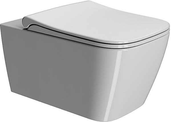 Крышка-сиденье GSI Nubes с микролифтом белая MS96C11