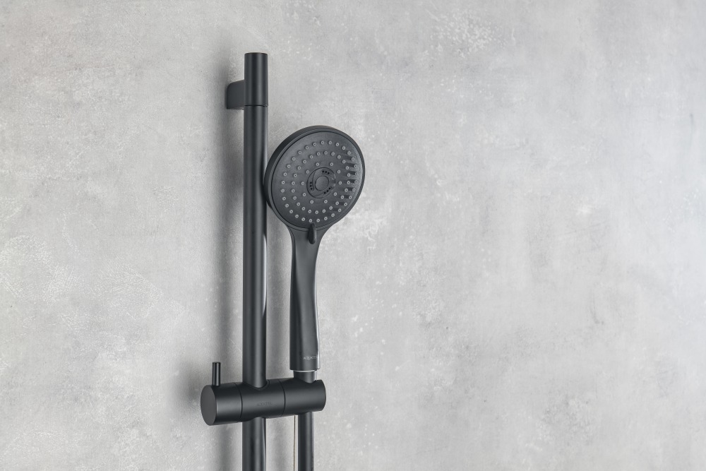 Смеситель для ванны термостатический Aquanet Vega матовый черный AQ1043MB