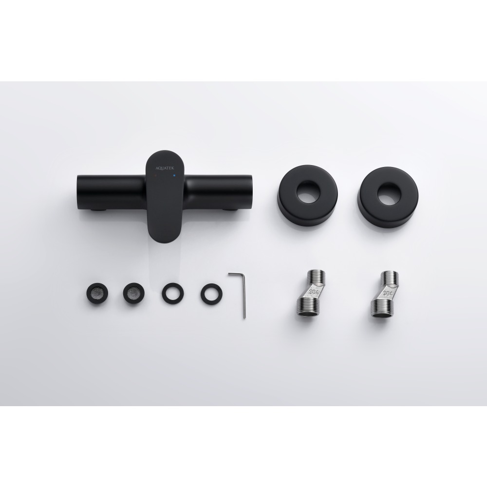 Смеситель для душа Aquanet Oberon матовый черный AQ1260MB