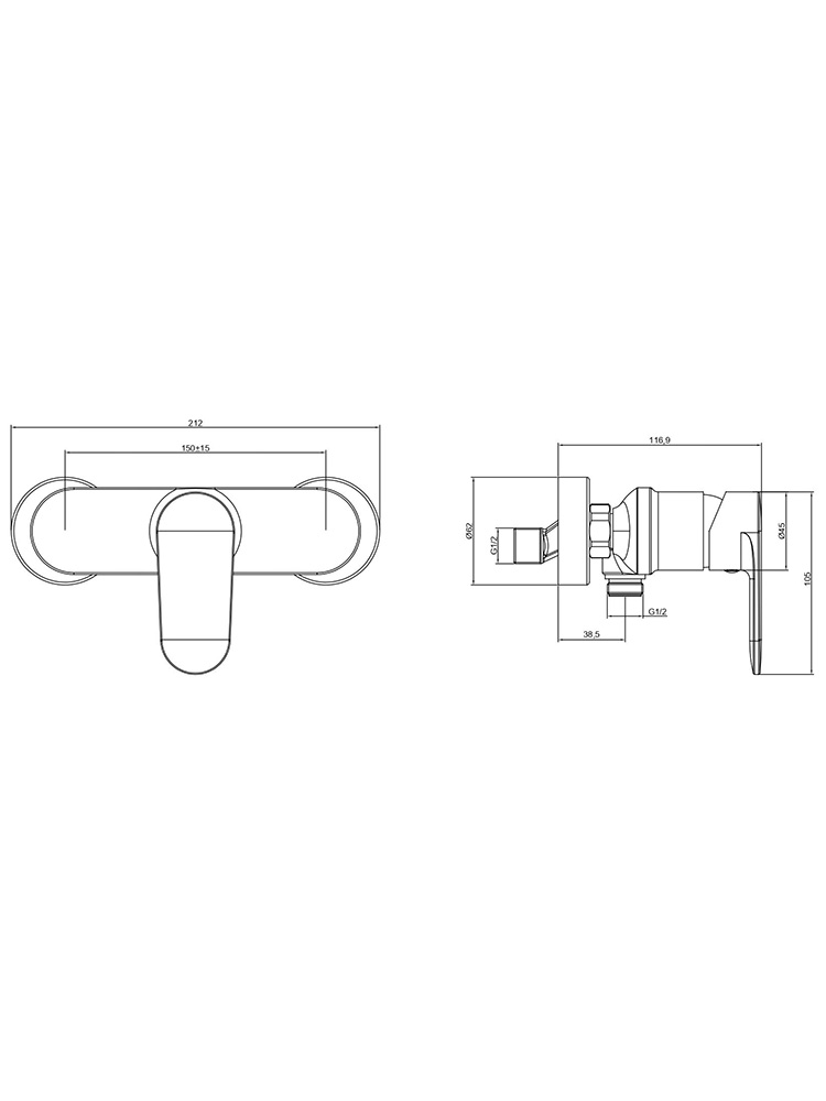 Набор смесителей 3 в 1 Aquanet Ника AQ1810MB/AQ1860MB/AQ2017MB AQ1831MB