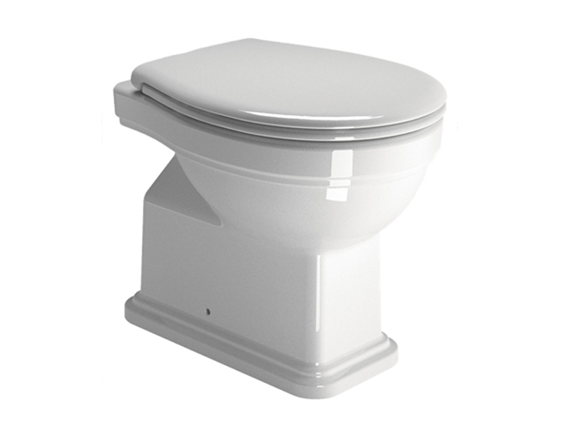 Комплект унитаза Kerasan Classic приставной с высоким бачком бронза сиденье орех 871111/878011/BOBR/MS87NC