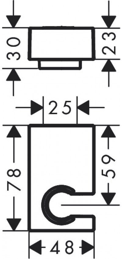 Держатель для душа Hansgrohe Porter E хром 28387000