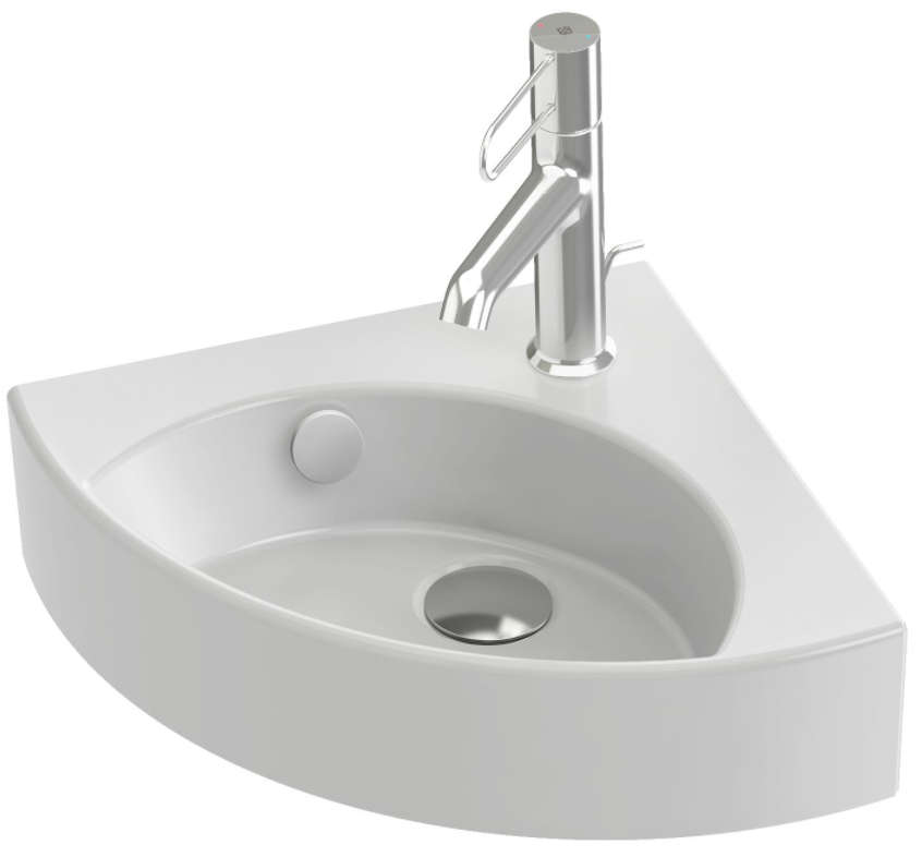 Рукомойник угловой Jacob Delafon Odeon Rive Gauche 34х34 см белый EGP112-00