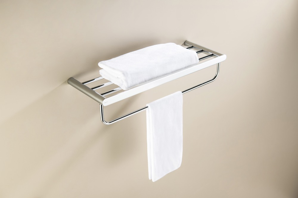 Полка для полотенец Aquatek Лира хром AQ4415CR