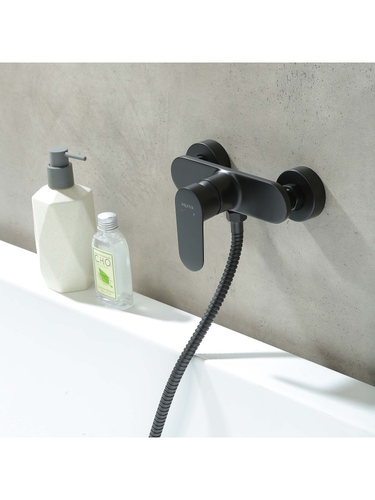 Смеситель для душа Aquanet Ника матовый черный AQ1860MB