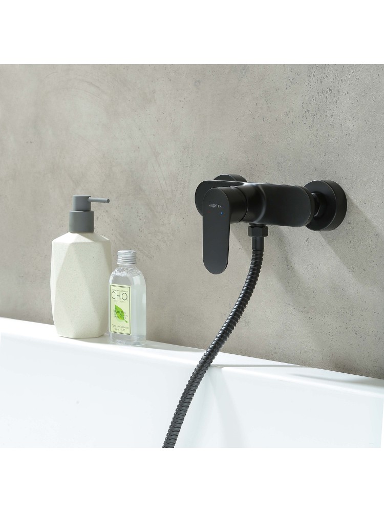 Смеситель для душа Aquanet Ника матовый черный AQ1860MB