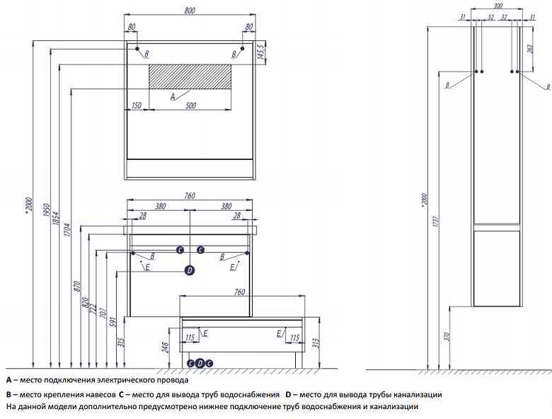 Зеркало AQUATON Капри 80 Таксония темная 1A230402KPDB0
